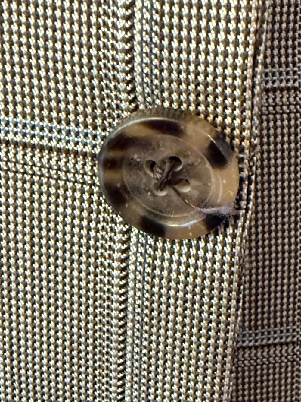 BURBERRY LONDON Classic Silk Wool Blend Windowpane Plaid Sport Jacket 44 LONG